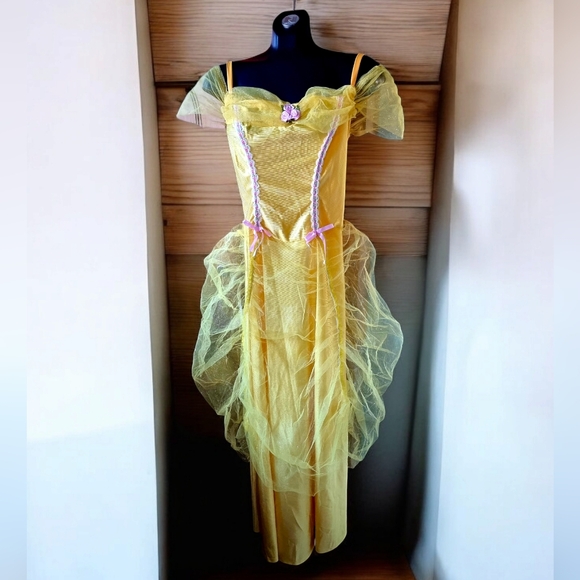 Final Price⬇️ Pretty Yellow Beauty and the Beast 'Belle' Costume Ladies Size M - Picture 2 of 5